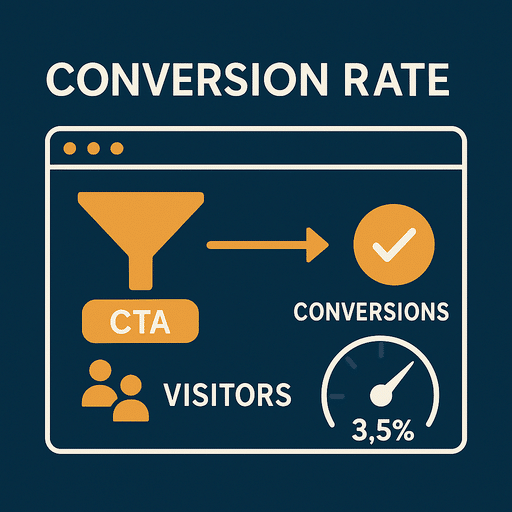 Conversion rate illustration.