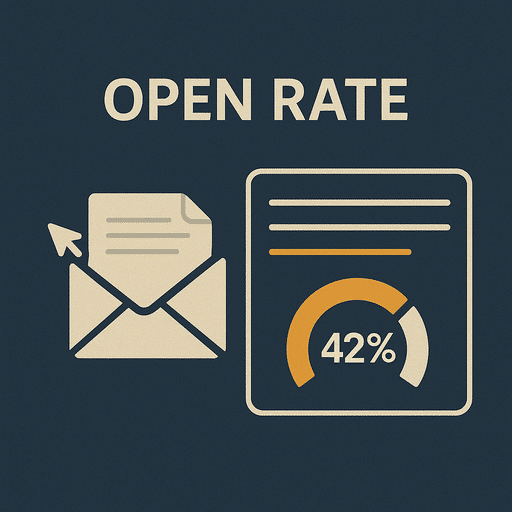 Open rate illustration.